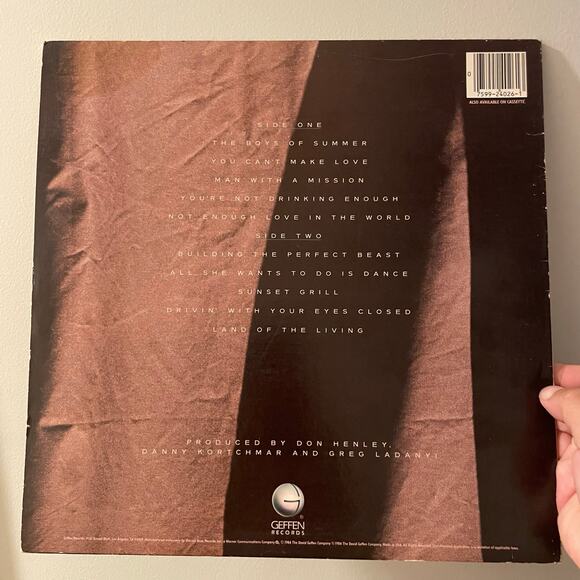 Don Henley - Building The Perfect Beast LP vinyl record rock - Picture 2 of 4